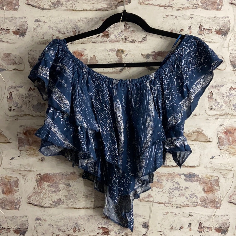 Ocean Drive Off Shoulder Cropped Tank